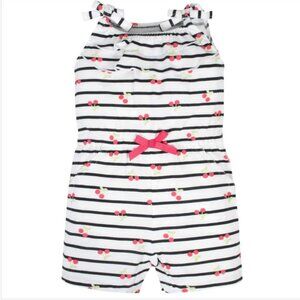 Gerber Cherry Kisses Spaghetti-Strap Romper Size 12 Months